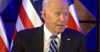 Biden says data shows Israel did not hit Gaza hospital with rocket.