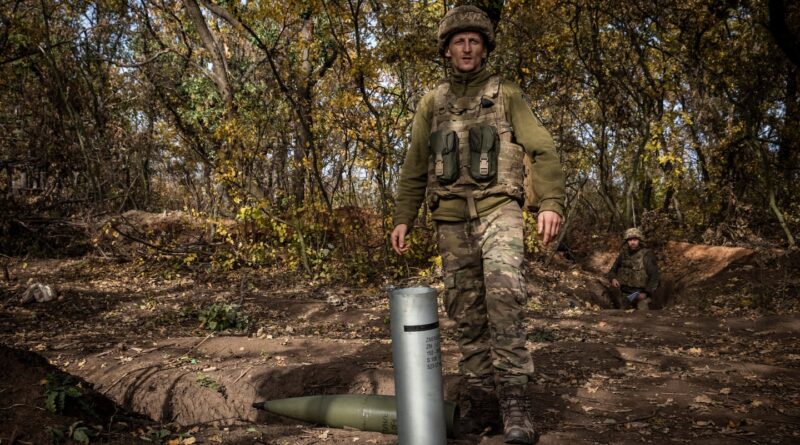 With Western aid stalled, Ukrainian troops run low on artillery shells