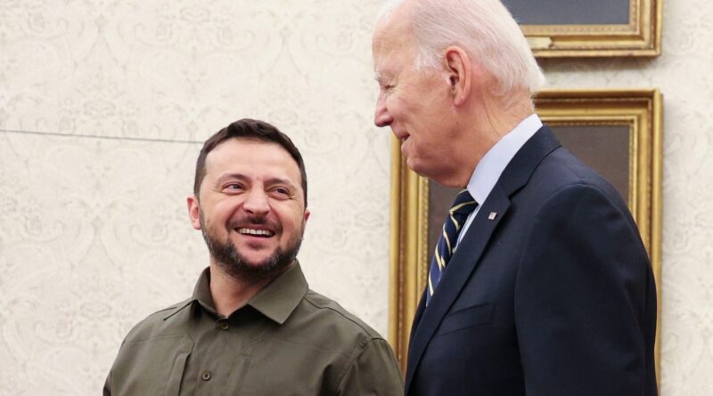 Zelensky arrives in Washington as Ukraine aid stalls in Congress