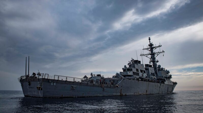 U.S. ship shoots down drones in Red Sea, Central Command says