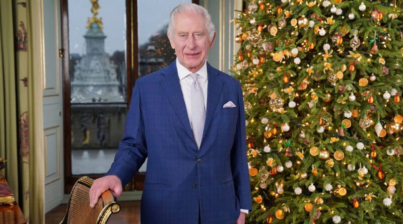 King Charles III gives eco-themed message alongside living Christmas tree