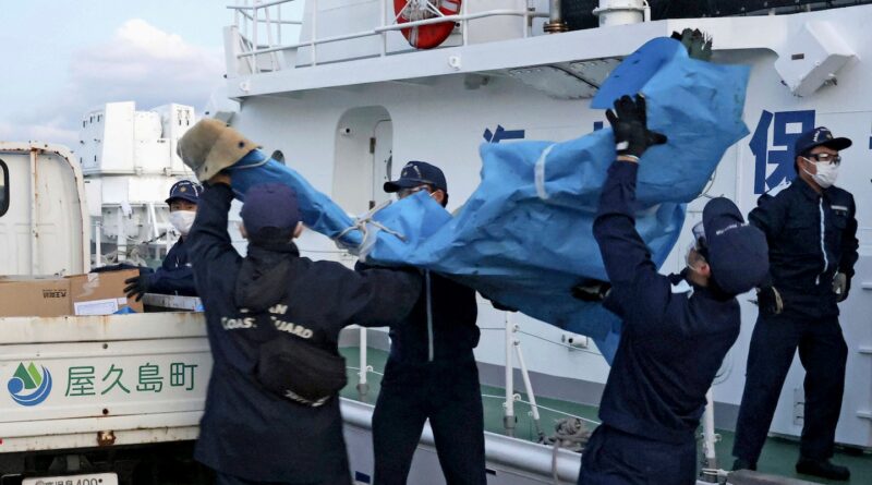 Divers locate remains and crashed Osprey wreckage off Japan’s coast