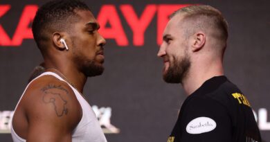 Anthony Joshua and Deontay Wilder weigh in for Otto Wallin and Joseph Parker after Jarrell Miller scuffles with Daniel Dubois