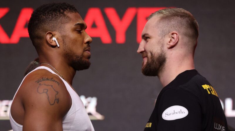 Anthony Joshua and Deontay Wilder weigh in for Otto Wallin and Joseph Parker after Jarrell Miller scuffles with Daniel Dubois