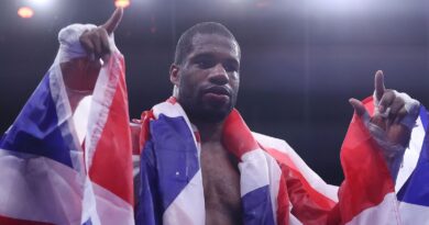 Riydah, Saudi Arabia: Daniel Dubois v Jarrell Miller, Heavyweight Contest..23 December 2023.Picture By Mark Robinson Matchroom Boxing.Daniel Dubois celebrates.