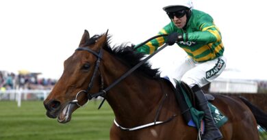 Fakir D'Oudairies and Mark Walsh pull clear to win the Marsh Chase at Aintree