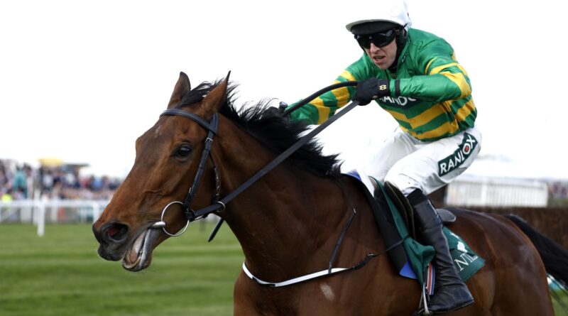 Fakir D'Oudairies and Mark Walsh pull clear to win the Marsh Chase at Aintree