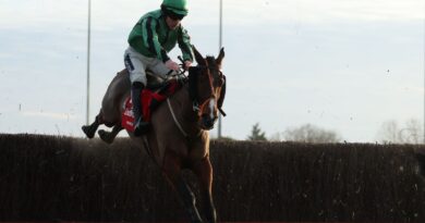 Hewick jumps under Gavin Sheehan in the King George