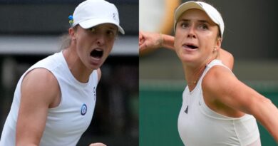 Iga Swiatek and Elina Svitolina at Wimbledon