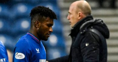 Jose Cifuentes looks dejected as his yellow card is upgraded to a red card after a VAR check