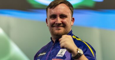 World Darts Championship: Luke Littler continues dream debut by beating Matt Campbell to reach last-16