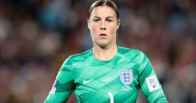 SYDNEY, AUSTRALIA - AUGUST 20: Mary Earps of England looks on during the Women's World Cup Final football match between the Spian and England at Stadium Australia on August 20, 2023 in Sydney, Australia. (Photo by Damian Briggs/Speed Media/Icon Sportswire) (Icon Sportswire via AP Images)