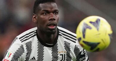 FILE - Juventus' Paul Pogba controls the ball during an Italian Cup soccer match between Internazionale and Juventus, at the Giuseppe Meazza San Siro Stadium, in Milan, Italy, April 26, 2023. Juventus midfielder Paul Pogba has tested positive for testosterone it was reported on Monday, Sept. 11, 2023. Italy...s anti-doping agency announced the positive test.