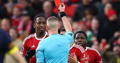 Nottingham Forest boss Nuno Espirito Santo asks why VAR can't overturn second yellow cards after Willy Boly's contentious dismissal