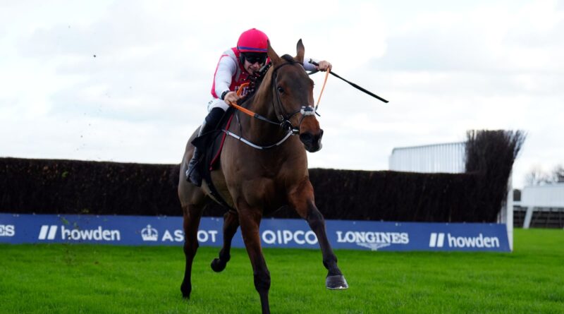 Adrian Heskin and Thunder Rock clear away from the field to win at Ascot