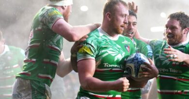 Leicester Tigers 47-3 Newcastle Falcons: Tommy Reffell scores hat-trick in Gallagher Premiership rout