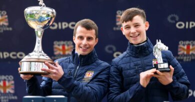 Champion jockey William Buick (left) and champion apprentice Billy Loughnane are crowned at Ascot