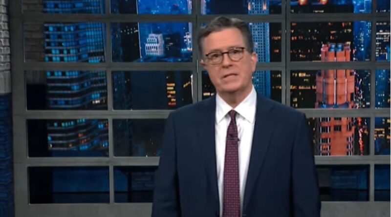 Stephen Colbert talks about Trump's cognitive test.