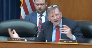 Rep. Paul Gosar (R-AZ) says "There's stuff there" when asked to explain what evidence Republicans have against President Biden.