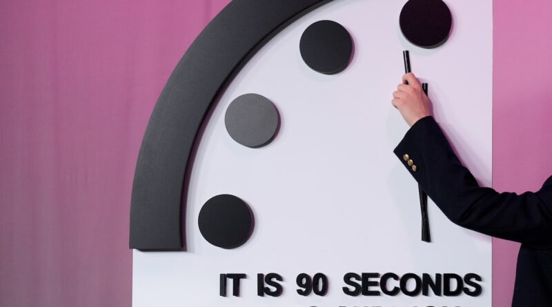 Doomsday Clock at 90 seconds to midnight amid nuclear and AI threats