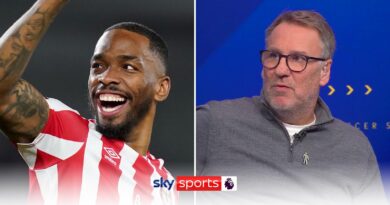 Paul Merson says: Arsenal are 'bang in' title race but need a striker like Ivan Toney if they want to go all the way