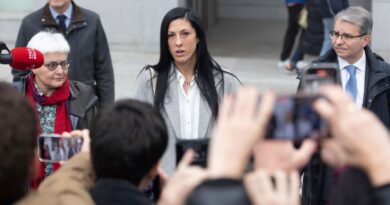 Jenni Hermoso made a statement on her way out of her testimony at the Audiencia Nacional in Madrid