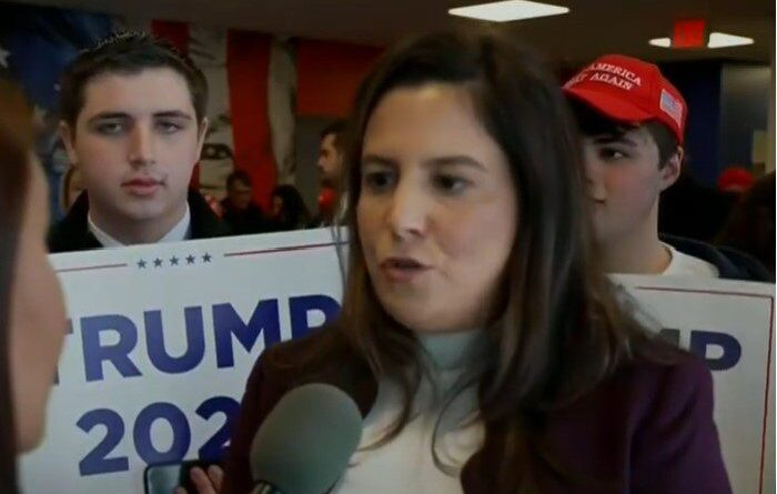 Elise Stefanik tries to spin Trump's mental decline.