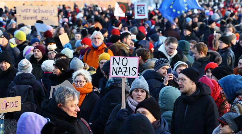 Over 1 million rally in Germany against rising power of far-right party