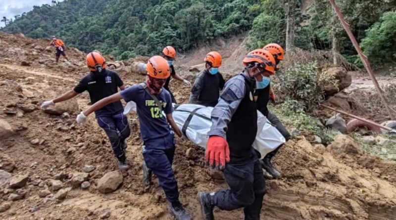 55 dead in Philippines landslide that buried a village