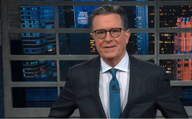 Stephen Colbert talks about Trump flipping blue states.