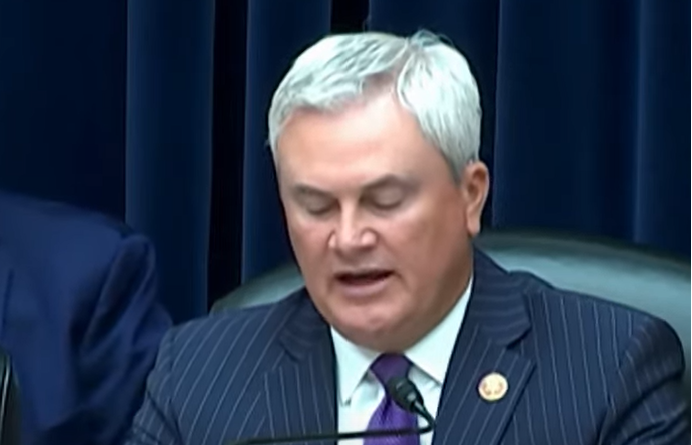 James Comer speaks at Biden impeachment hearing.