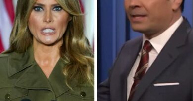 Jimmy Fallon tells a Melania Trump joke on The Tonight Show.