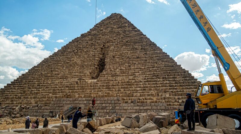 An ancient pyramid is getting a glow up. Archaeologists are down on it.