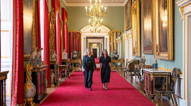 Buckingham Palace’s East Wing (the one with the balcony) opens to the public